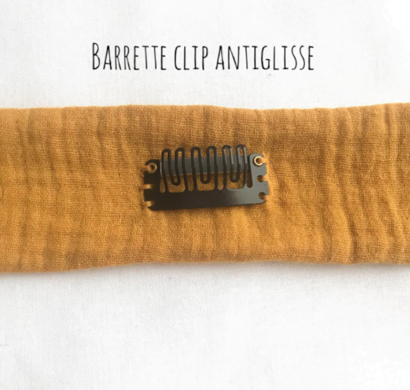 Barrette clic-clac paillettes filles, barrette cheveux anti glisse