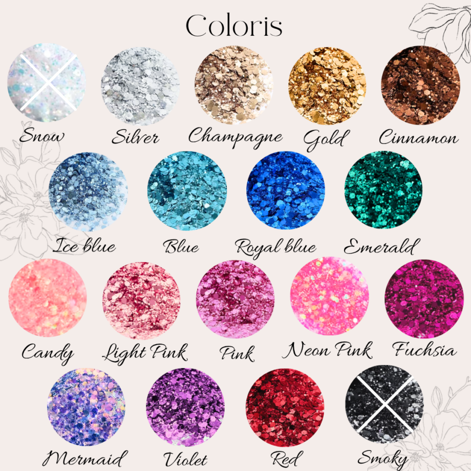 photo de gamme paillettes